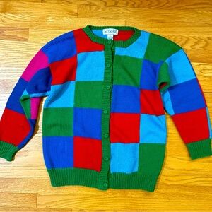 Colorblock Handmade Cardigan